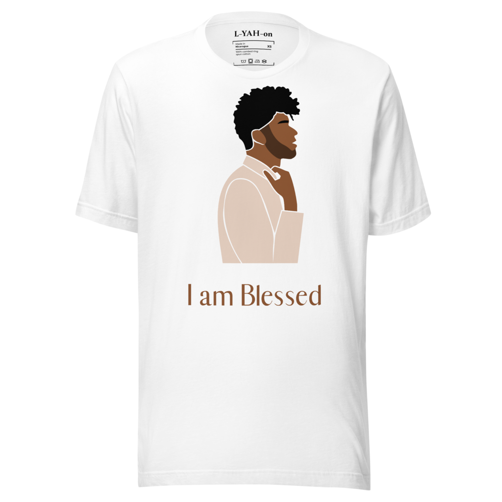L-YAH-on "I am Blessed" Estilo de camiseta #1 para hombres