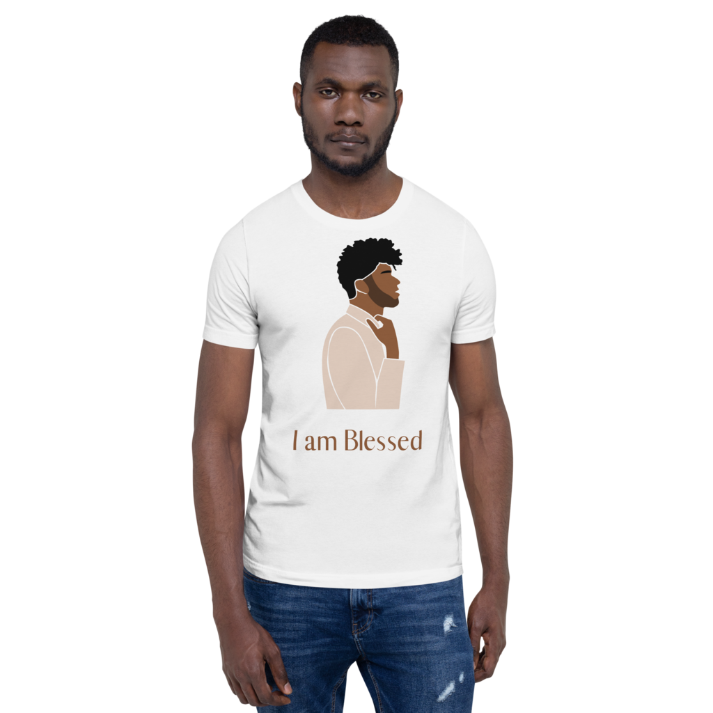 L-YAH-on "I am Blessed" T-Shirt Style #1 for Men