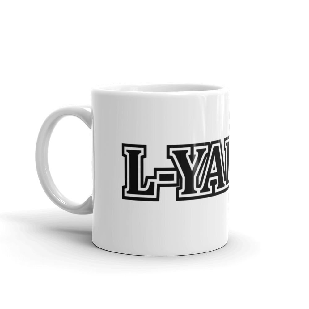 Mug brillant blanc L-YAH-on