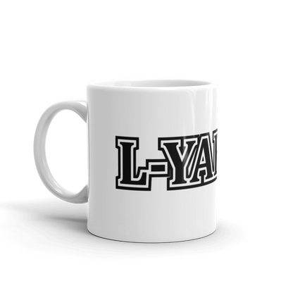 Mug brillant blanc L-YAH-on