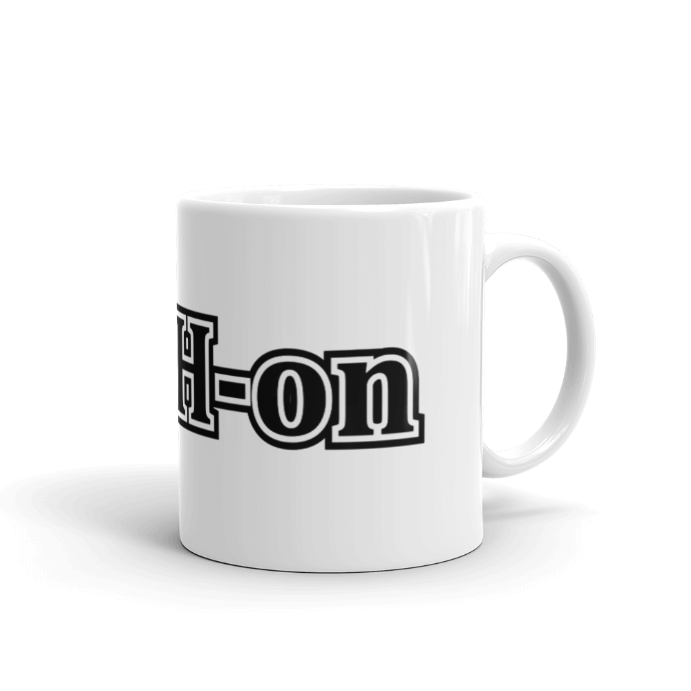 Mug brillant blanc L-YAH-on