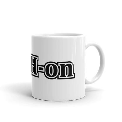 Mug brillant blanc L-YAH-on