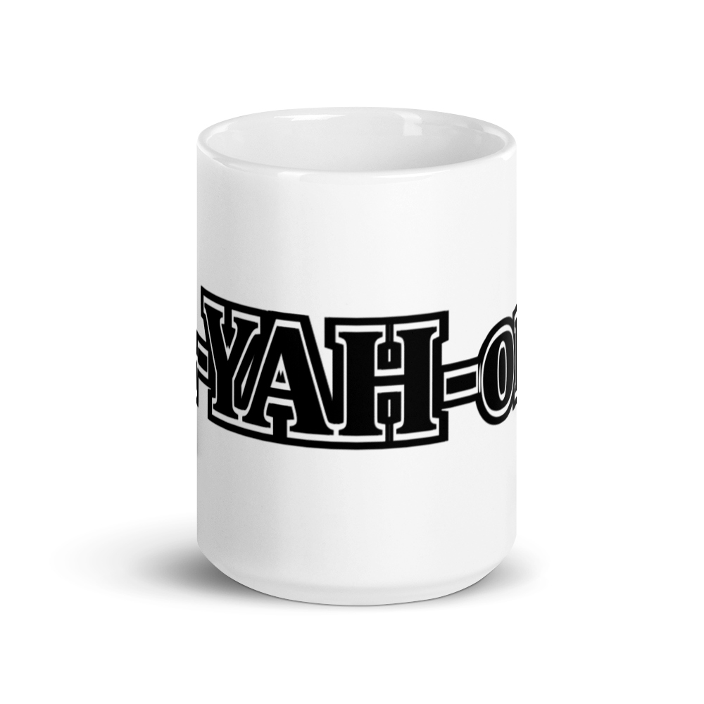 Mug brillant blanc L-YAH-on
