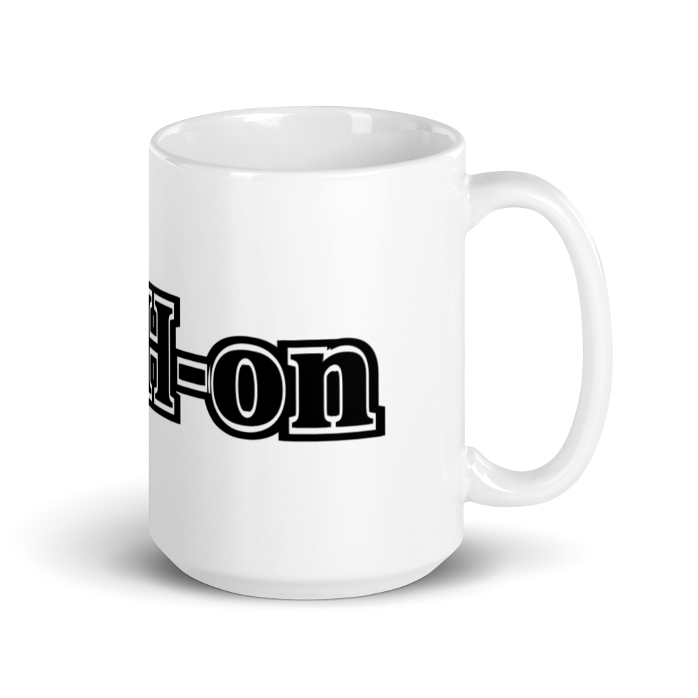 Mug brillant blanc L-YAH-on
