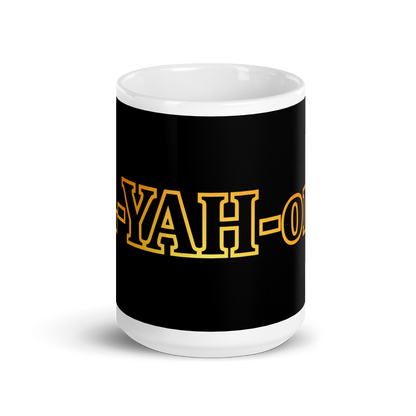 L-YAH-on Black Glossy Mug