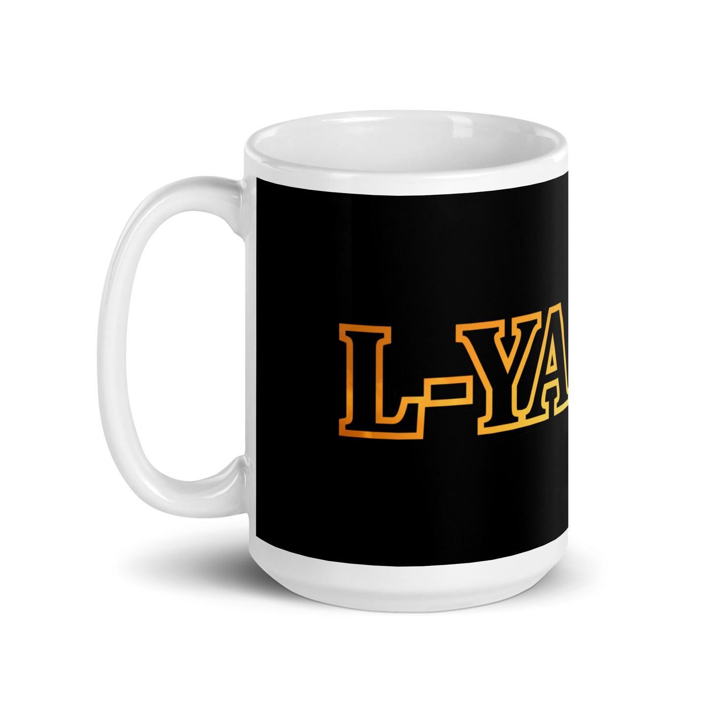 Taza L-YAH-on Negro Brillante
