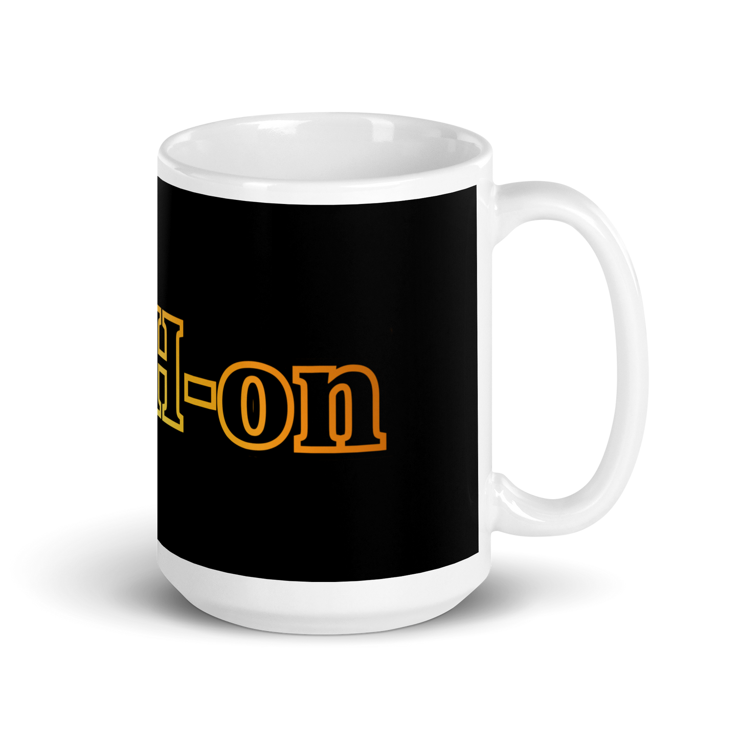Taza L-YAH-on Negro Brillante